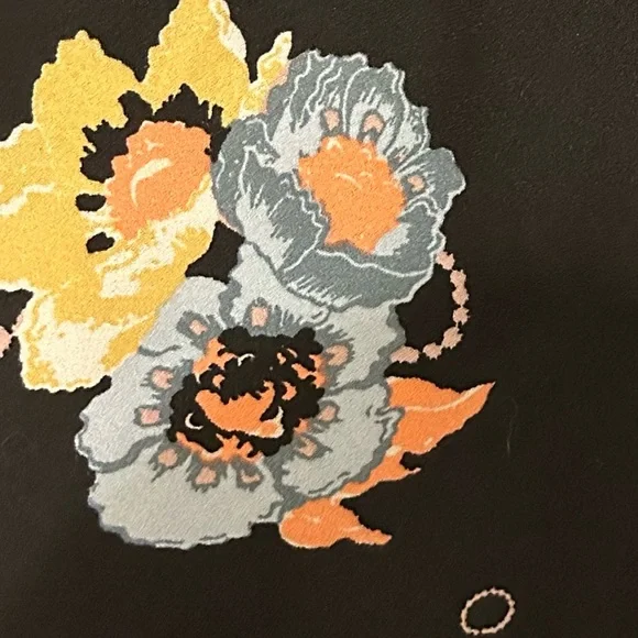 NWT FREE PEOPLE Black Floral Mini “Night Combo” Sunshadow Dress Size 4 - Picture 14 of 14